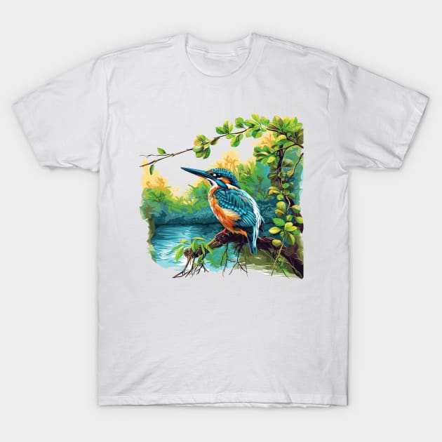 Kingfisher T-Shirt by zooleisurelife